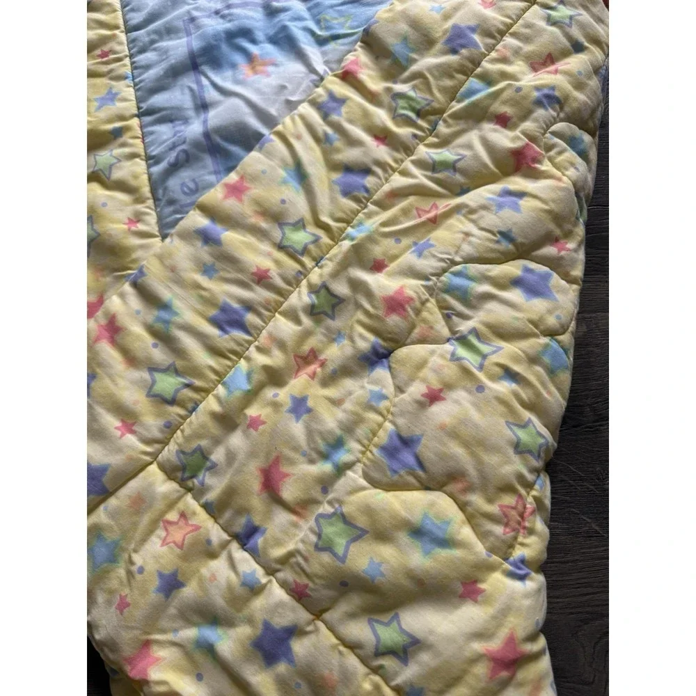Rare Sesame Street Twinkle Little Star Baby Blanket Crib Comforter Quilt Vtg